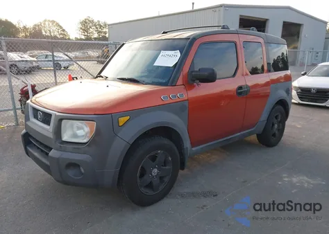 2003 Honda Element Ex from USA, damaged, VIN 5J6YH28553L028350